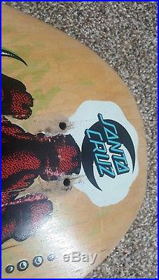 Vintage Santa Cruz Jason Jessee Neptune Shark Tail Skateboard 1988 Very Rare