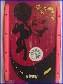Vintage SeaFlex Felix Boom Rare Skateboard Boomcat 1982 Kryptonics Pink Complete