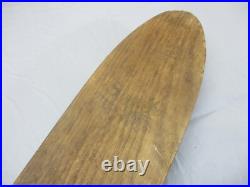 Vintage Sears Spyder Wooden Long Board Skateboard with Clay Wheels 28.5 RARE