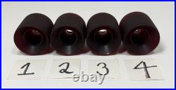 Vintage Sims 60mm Pure Juice Competition 1970s Skateboard Wheels Set of 4 Red