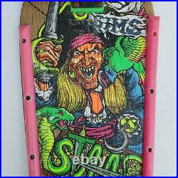 Vintage Sims Kevin Staab Pirate Complete 30 Skateboard with Independent Trucks