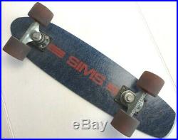 Vintage Sims Pure Juice 23.5 Skateboard with Road Rider Wheels