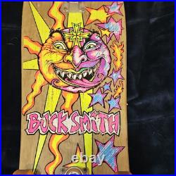 Vintage Sims Skateboard Deck BUCK SMITH Rare OG SUN FACE Sun & Moon 1989 Vintage Sims Skateboard Deck BUCK SMITH Rare OG SUN FACE Sun & Moon 1989