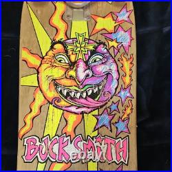 Vintage Sims Skateboard Deck BUCK SMITH Rare OG SUN FACE Sun & Moon 1989 Vintage Sims Skateboard Deck BUCK SMITH Rare OG SUN FACE Sun & Moon 1989