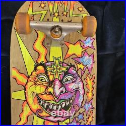 Vintage Sims Skateboard Deck BUCK SMITH Rare OG SUN FACE Sun & Moon 1989 Vintage Sims Skateboard Deck BUCK SMITH Rare OG SUN FACE Sun & Moon 1989