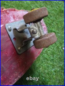 Vintage Skate Racer Wood Skateboard with Trucks Wheels Surfer Vintage Skate Racer Wood Skateboard with Trucks Wheels Surfer