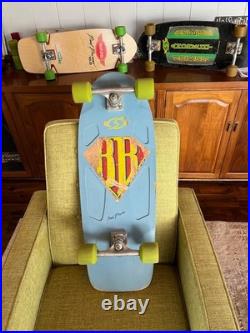 Vintage Skateboard 1979 Brad Bowman Skateboard restored withTrackers Sims Snakes