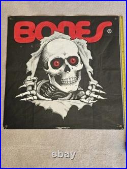 Vintage Skateboard Banner Powell Bones Ripper 1984 OG Skate Shop Poster 36 x 36