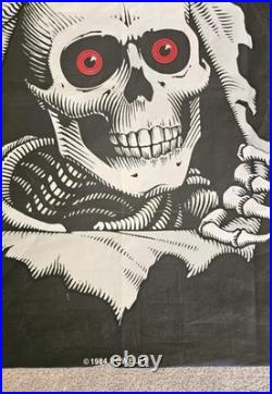 Vintage Skateboard Banner Powell Bones Ripper 1984 OG Skate Shop Poster 36 x 36 Vintage Skateboard Banner Powell Bones Ripper 1984 OG Skate Shop Poster 36 x 36