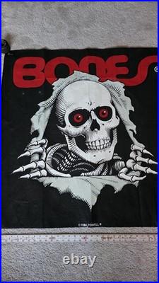 Vintage Skateboard Banner Powell Bones Ripper 1984 OG Skate Shop Poster 36 x 36
