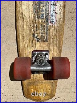 Vintage Skateboard, Bruce Logan Earth Ski World Pro Champion signature, primo