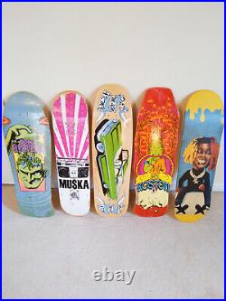 Vintage Skateboard Collection, Powell, Vision, Tony Hawk, 35 Skateboard decks