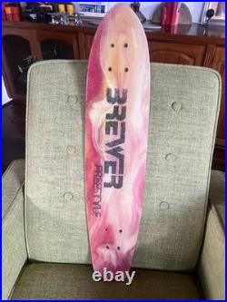 Vintage Skateboard Dick Brewer Freestyle Deck 1970's Skateboard. Hobie Bahne G&S