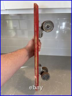 Vintage Skateboard Duro 999 1960s Sidewalk Surfboard Metal Wheels 19