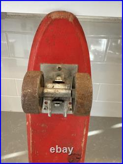 Vintage Skateboard Duro 999 1960s Sidewalk Surfboard Metal Wheels 19