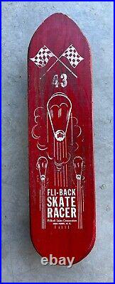 Vintage Skateboard Fli-Back Skate Racer 1960 Vintage Skateboard Fli-Back Skate Racer 1960