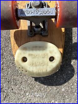 Vintage Skateboard Makaha 3 Magnum Wooden Skate 1960's Rare 25 Fat Cats