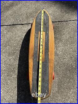 Vintage Skateboard Makaha 3 Magnum Wooden Skate 1960's Rare 25 Fat Cats