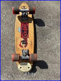 Vintage Skateboard Makaha 3 Magnum Wooden Skateboard 1960's Rare 25 Fat Cats