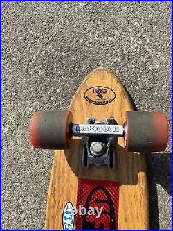 Vintage Skateboard Makaha 3 Magnum Wooden Skateboard 1960's Rare 25 Fat Cats