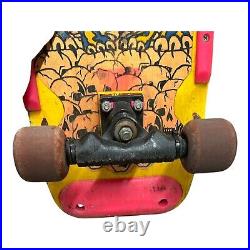 Vintage Skateboard NASH Executioner Red Line Yellow Pink Dragon With XR-2 Trucks