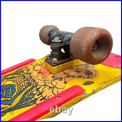 Vintage Skateboard NASH Executioner Red Line Yellow Pink Dragon With XR-2 Trucks