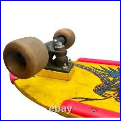 Vintage Skateboard NASH Executioner Red Line Yellow Pink Dragon With XR-2 Trucks