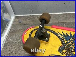 Vintage Skateboard NASH Executioner Red Line Yellow Pink Dragon With XR-2 Trucks