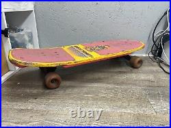 Vintage Skateboard NASH Executioner Red Line Yellow Pink Dragon With XR-2 Trucks