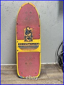 Vintage Skateboard NASH Executioner Red Line Yellow Pink Dragon With XR-2 Trucks