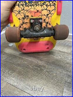 Vintage Skateboard NASH Executioner Red Line Yellow Pink Dragon With XR-2 Trucks