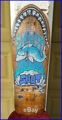 Vintage Skateboard SHUT Assult Shark NYC Zoo York 1989 Not Reissue OG USA Rare