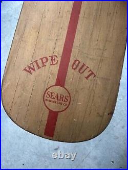 Vintage Skateboard Sears Wipe Out with Original Price Tag 1960