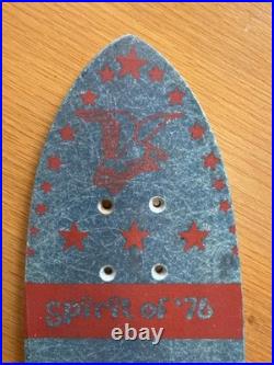 Vintage Skateboard Spirt Of 76' USA Fiberglass Deck NOS Original Rare 1970's