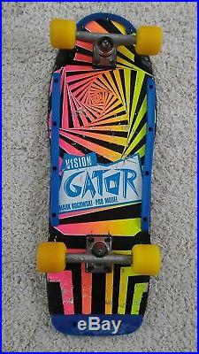Vintage Skateboard Vision Gator Mark Rogowski. Pro model 1985 80's USED
