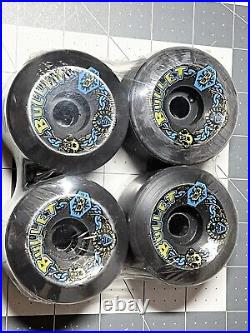 Vintage Skateboard Wheels NOS Santa Cruz Bullets 63mm 92a Black Sealed