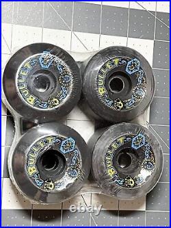 Vintage Skateboard Wheels NOS Santa Cruz Bullets 63mm 92a Black Sealed