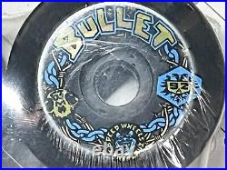 Vintage Skateboard Wheels NOS Santa Cruz Bullets 63mm 92a Black Sealed