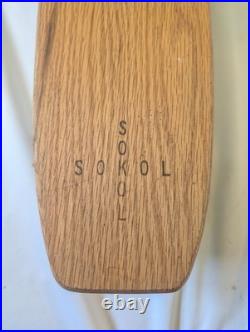Vintage Sokol Skateboard Wood Deck Clay Wheels Nice Vintage Sokol Skateboard Wood Deck Clay Wheels Nice