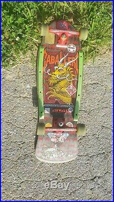 Vintage Steve Caballero Bats and Dragon Skateboard Powell Peralta Pro 1987