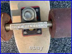 Vintage Surfer Skateboard BENNETT PRO ROAD RIDER WHEELS