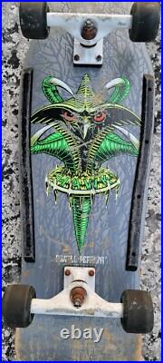 Vintage Tony Hawk Powell Peralta Claw skateboard-Slime Balls 95 -Thunder Trucks Vintage Tony Hawk Powell Peralta Claw skateboard-Slime Balls 95 -Thunder Trucks