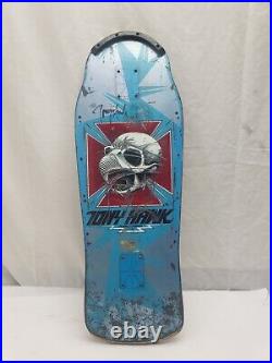 Vintage Tony Hawk Powell Peralta signed Skateboard deck 1980s Pro Model Bones Vintage Tony Hawk Powell Peralta signed Skateboard deck 1980s Pro Model Bones