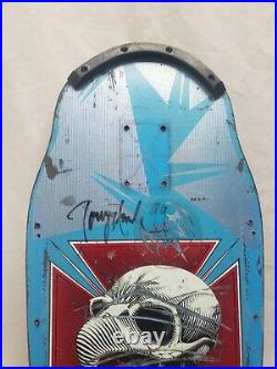 Vintage Tony Hawk Powell Peralta signed Skateboard deck 1980s Pro Model Bones Vintage Tony Hawk Powell Peralta signed Skateboard deck 1980s Pro Model Bones