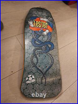 Vintage Tracker Lester Kasai Twisted Dragons 1988 80s Deck Vintage Skateboard