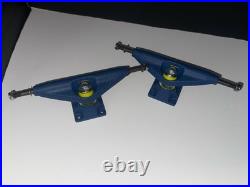 Vintage Tracker Quiktrack Skateboard Trucks NOS RARE All Metal Blue Originals 9