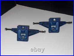 Vintage Tracker Quiktrack Skateboard Trucks NOS RARE All Metal Blue Originals 9