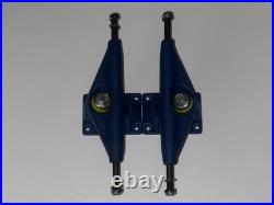 Vintage Tracker Quiktrack Skateboard Trucks NOS RARE All Metal Blue Originals 9