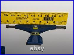 Vintage Tracker Quiktrack Skateboard Trucks NOS RARE All Metal Blue Originals 9