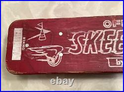 Vintage Tresco Official Skee-Skate Board Metal Wheels Wooden 18.5 Long